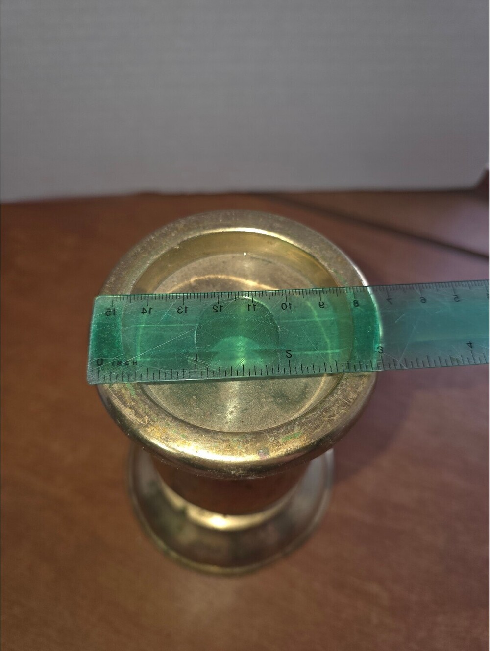 Vintage solid brass candlestick - Picture 6 of 7